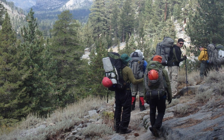 adults only backpacking trip in yosemite